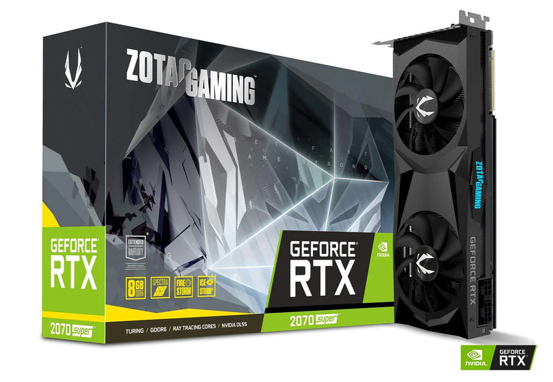 Zotac Gaming GeForce RTX 2070 Super Twin Fan 8GB GDDR6 PCI-E Gen 4x4 - Graphics Card - كرت الشاشة